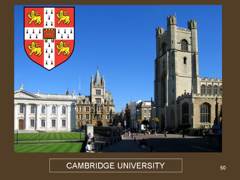 50 CAMBRIDGE UNIVERSITY